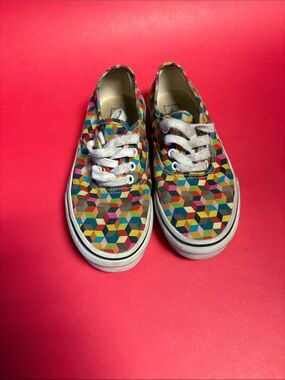 Vans kids rainbow cube shoes